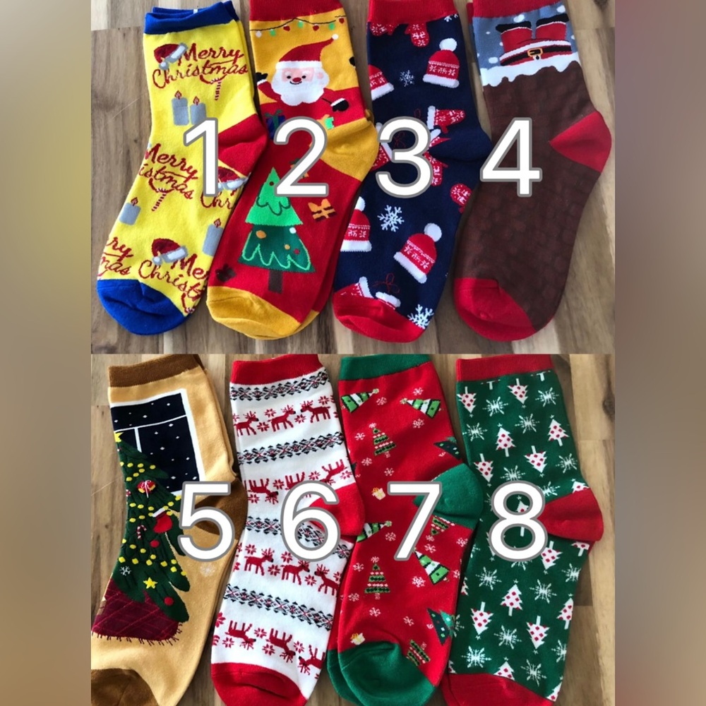 Christmas theme Santa cotton 2 pairs of Socks